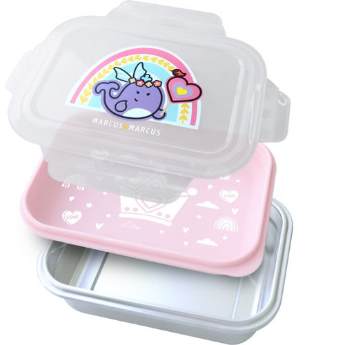 2 Tier Stainless Steel Lunch Bento Box – Rainbow - Marcus & Marcus