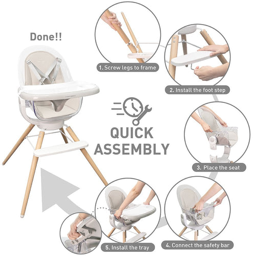 4-in-1 360° High Chair - Marcus & Marcus