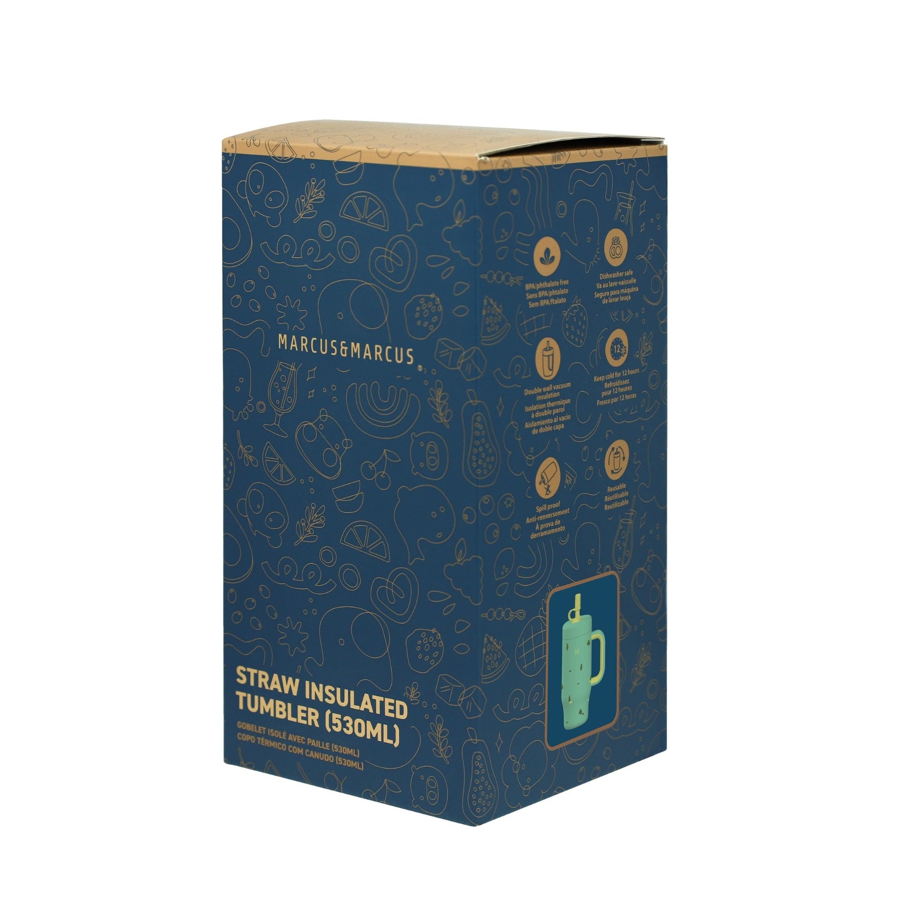 Parent & Me Insulated Straw Tumbler – Matching Family Set (530ml & 650ml)