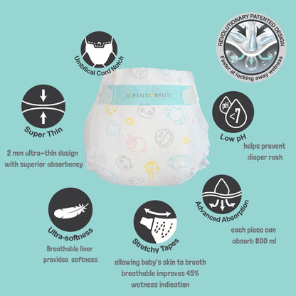 Diapers - NB / S / M / L / XL