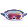 marckids award winning Electric Blue Kids Headband Swim Goggles | Reversible Fabric Strap & Anti-Fog