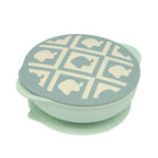 矽膠防滑有蓋吸盤碗