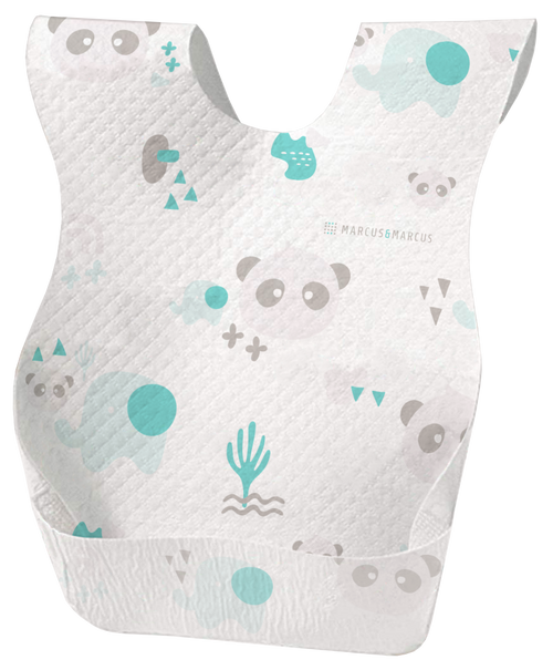 Marcus & Marcus disposable bibs for infants  green
