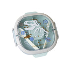 Stainless Steel Lunch Box Container (2 Tier), 3 Compartments with Fork and Spoon