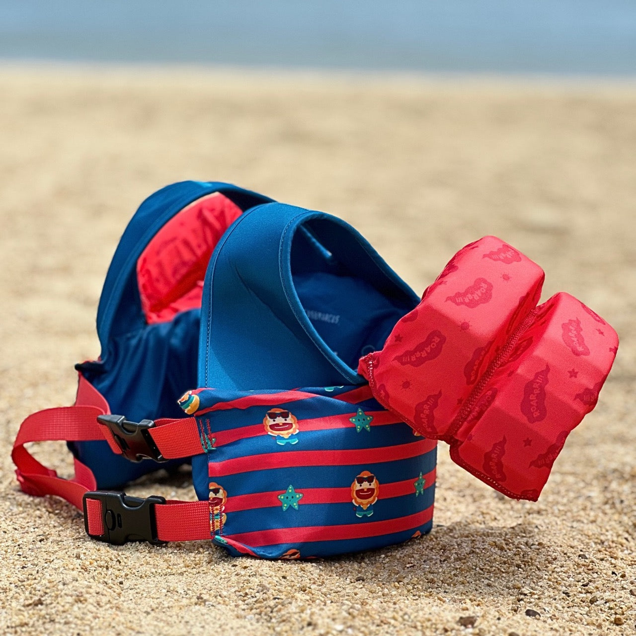 Kids Swim Puddle Jumper – with Safety Shoulder Harness (15-33 kg / 33-73 lbs)