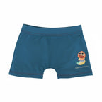 Marcus & Marcus Toddler Swim Boxers – Blue "Surfing Lion" (18M - 4T)