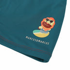 Marcus & Marcus Toddler Swim Boxers – Blue "Surfing Lion" (18M - 4T)