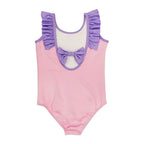 Toddler Girl UPF 50+ Swimsuit – Tiffany Blue & Pink Meowmaid (18M - 4T)
