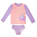 Toddler Long Sleeve Rash Guard Set – UPF 50+ Swim Top & Bottoms (18M - 4T)