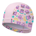 Marcus & Marcus Kids Fabric Swim Cap (46–50 cm) – Willo Whale Pink & Marcus Lion Blue