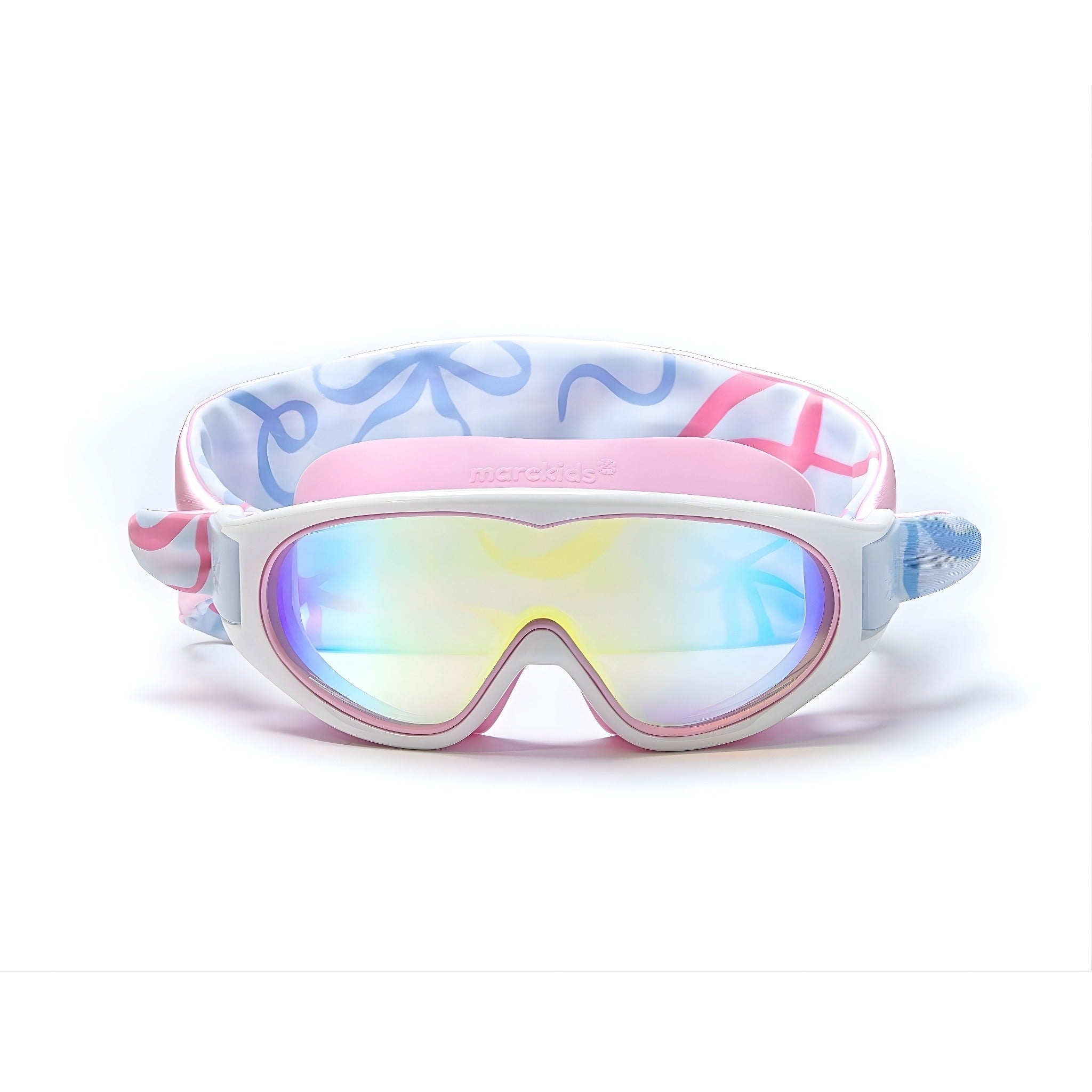 Fabric strap swim goggles ribbon