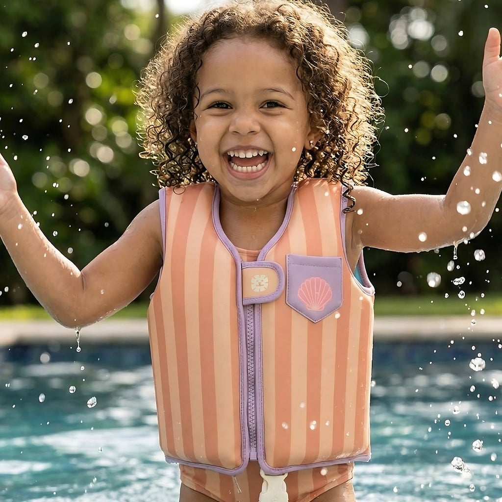 Marckids Kids Swim Vest with Safety Strap – Neoprene Float Vest for Children 11–40 kg (M / L / XL)