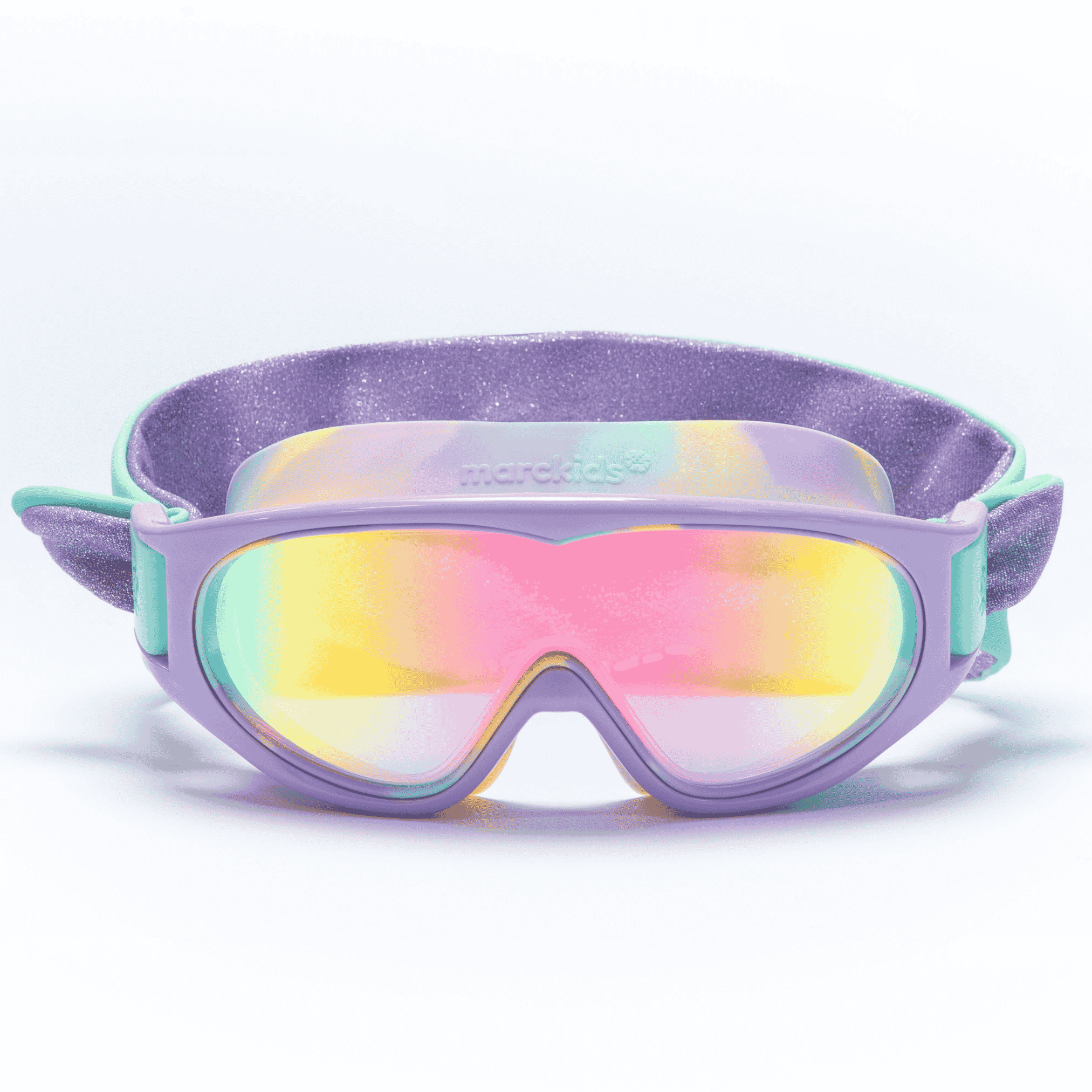 marckids Kids Swim Goggles with Fabric Headband, Anti-Fog, UV Protection & No-Leak Fit for Boys & Girls Ages 5+