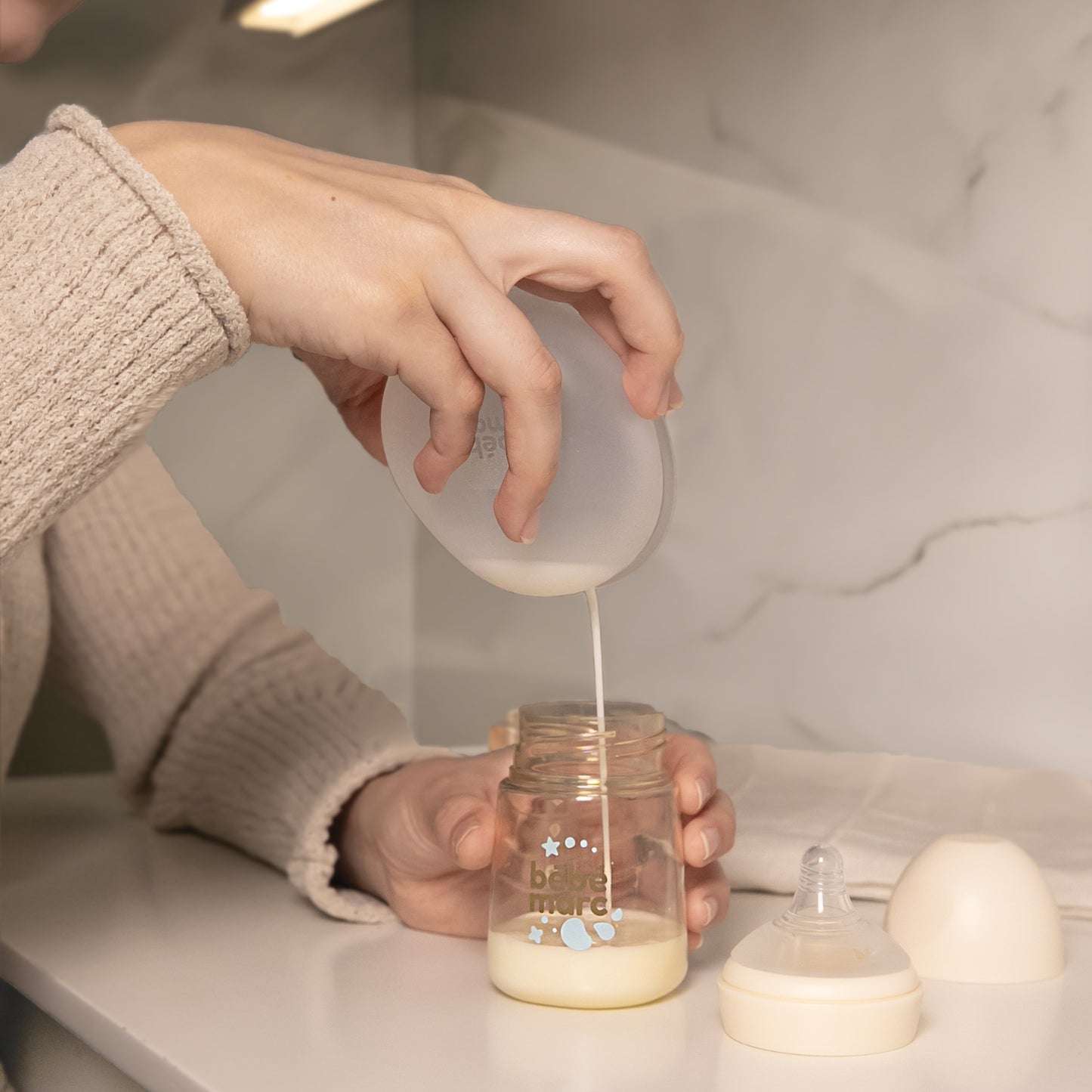 bebemarc milk catcher breastfeeding