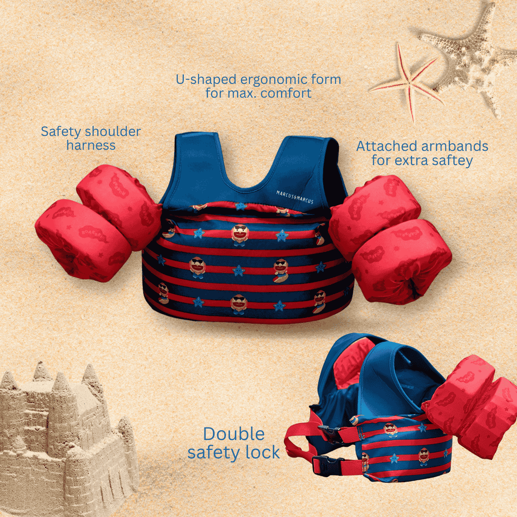 Kids Swim Puddle Jumper – with Safety Shoulder Harness (15-33 kg / 33-73 lbs)